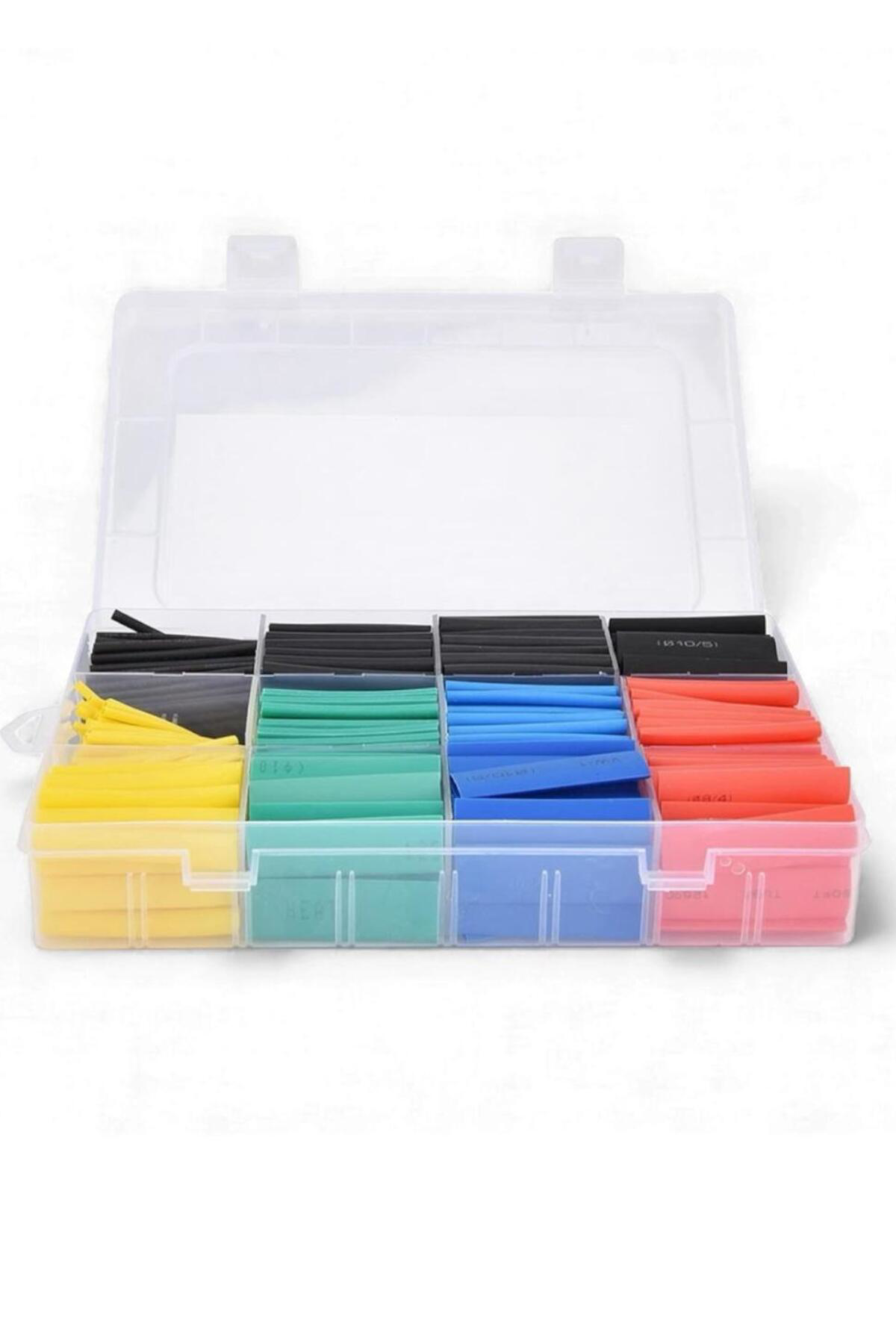 Isıyla Daralan Makaron 530 Adet Set – 12 Boy, Elektrik Kablo İzol