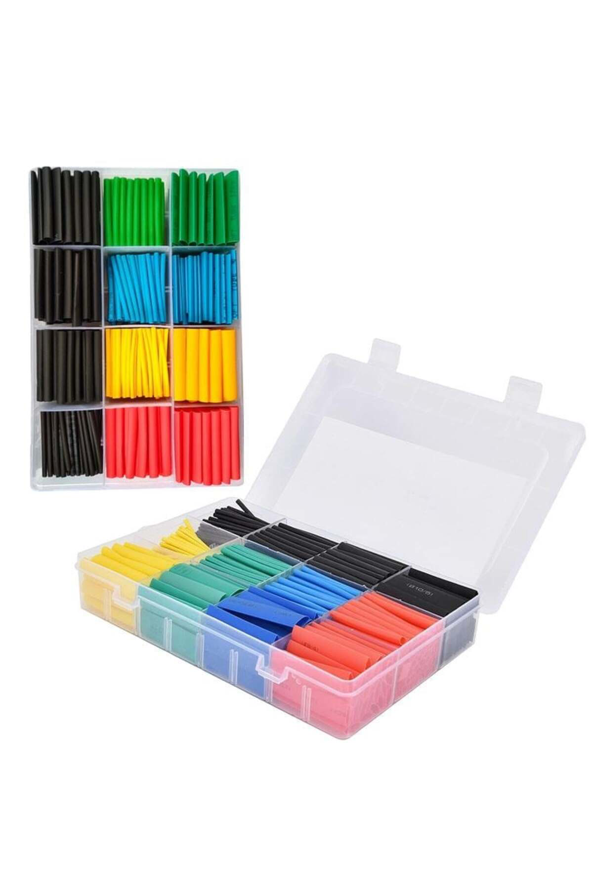 Isıyla Daralan Makaron Seti 530 Adet 12 Boy – Kablo İzolasyonu ve