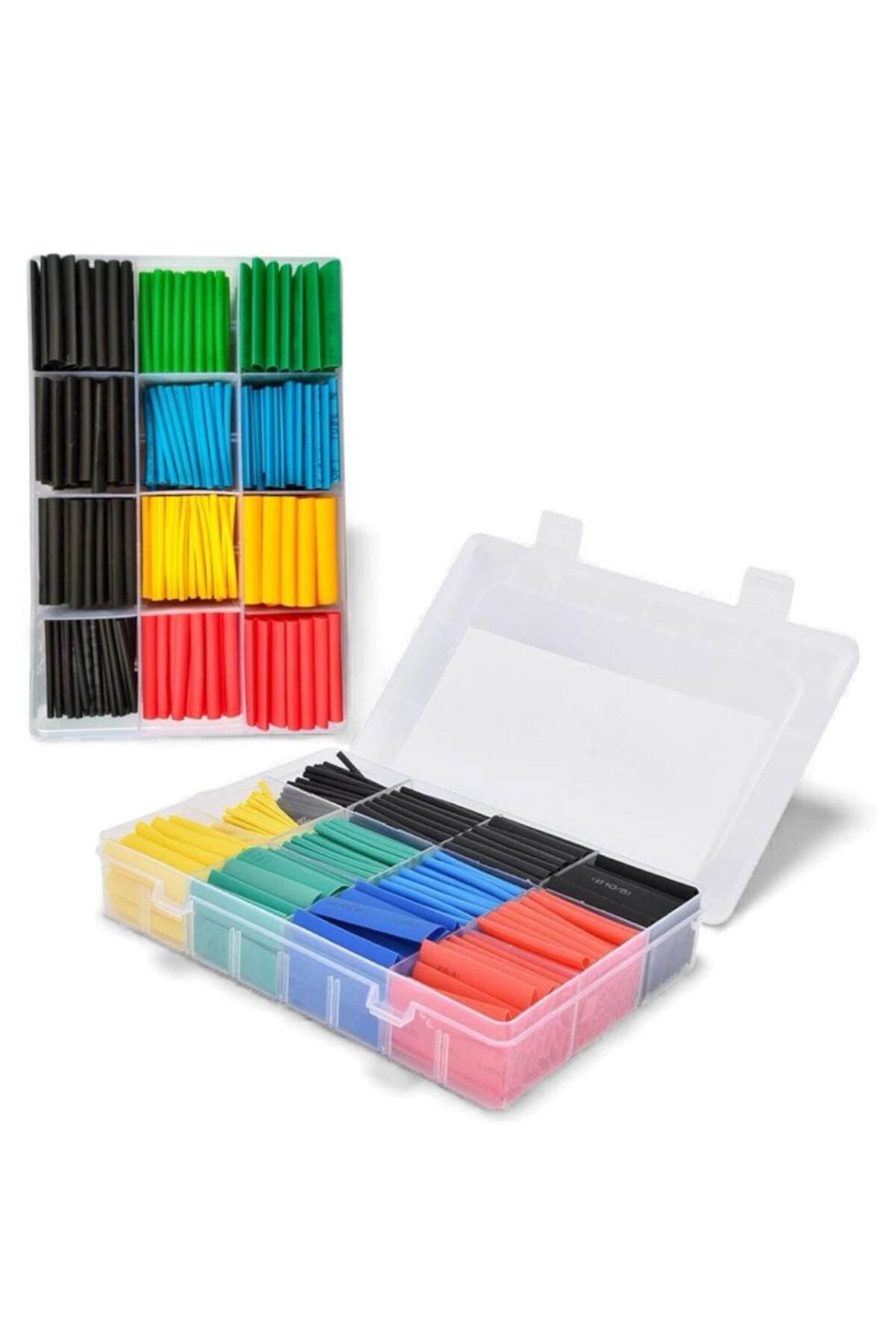 Isıyla Daralan Makaron 530 Adet Set – 12 Boy, Elektrik Kablo İzol