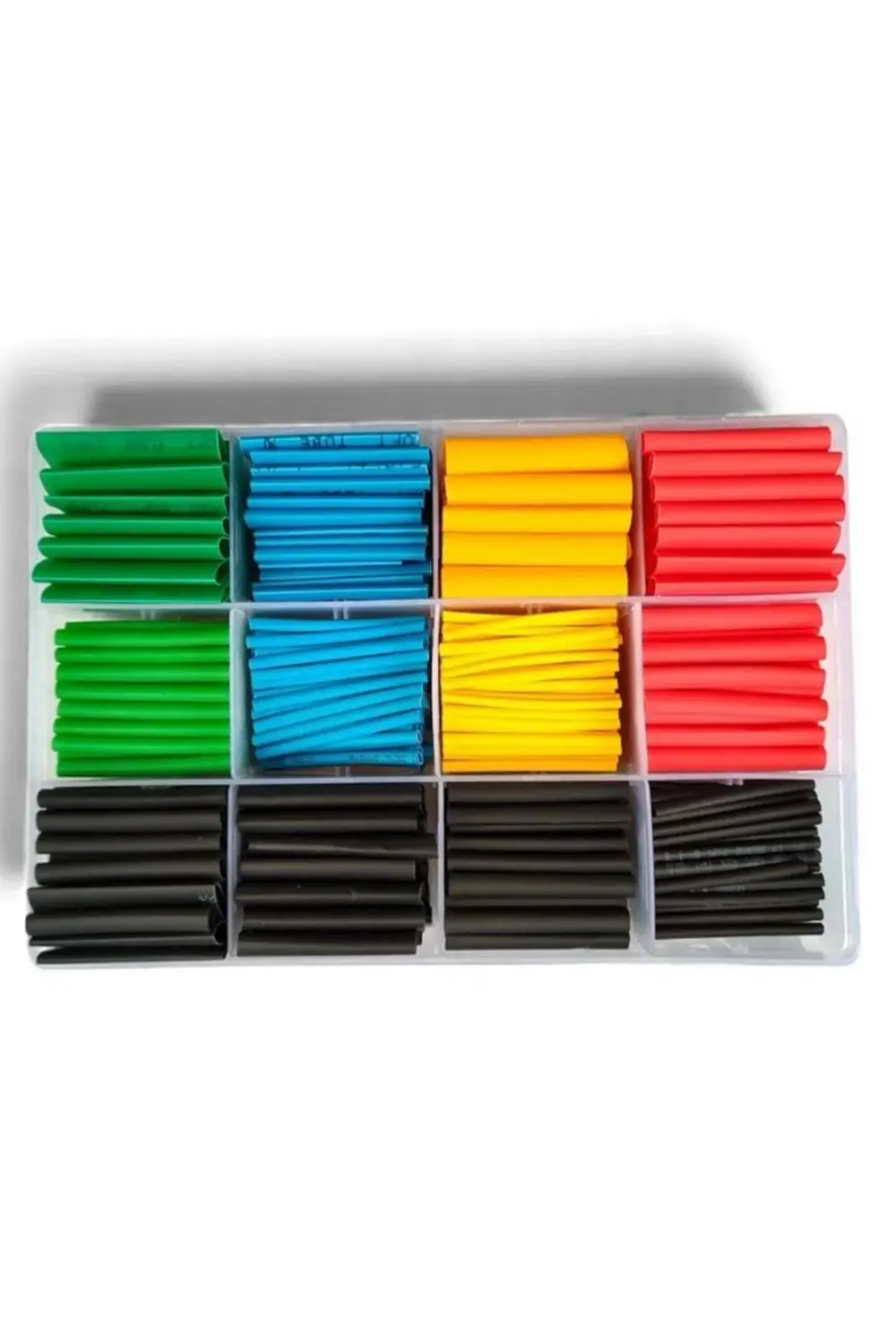 Isıyla Daralan Makaron 530 Adet Set – 12 Boy, Elektrik Kablo İzol