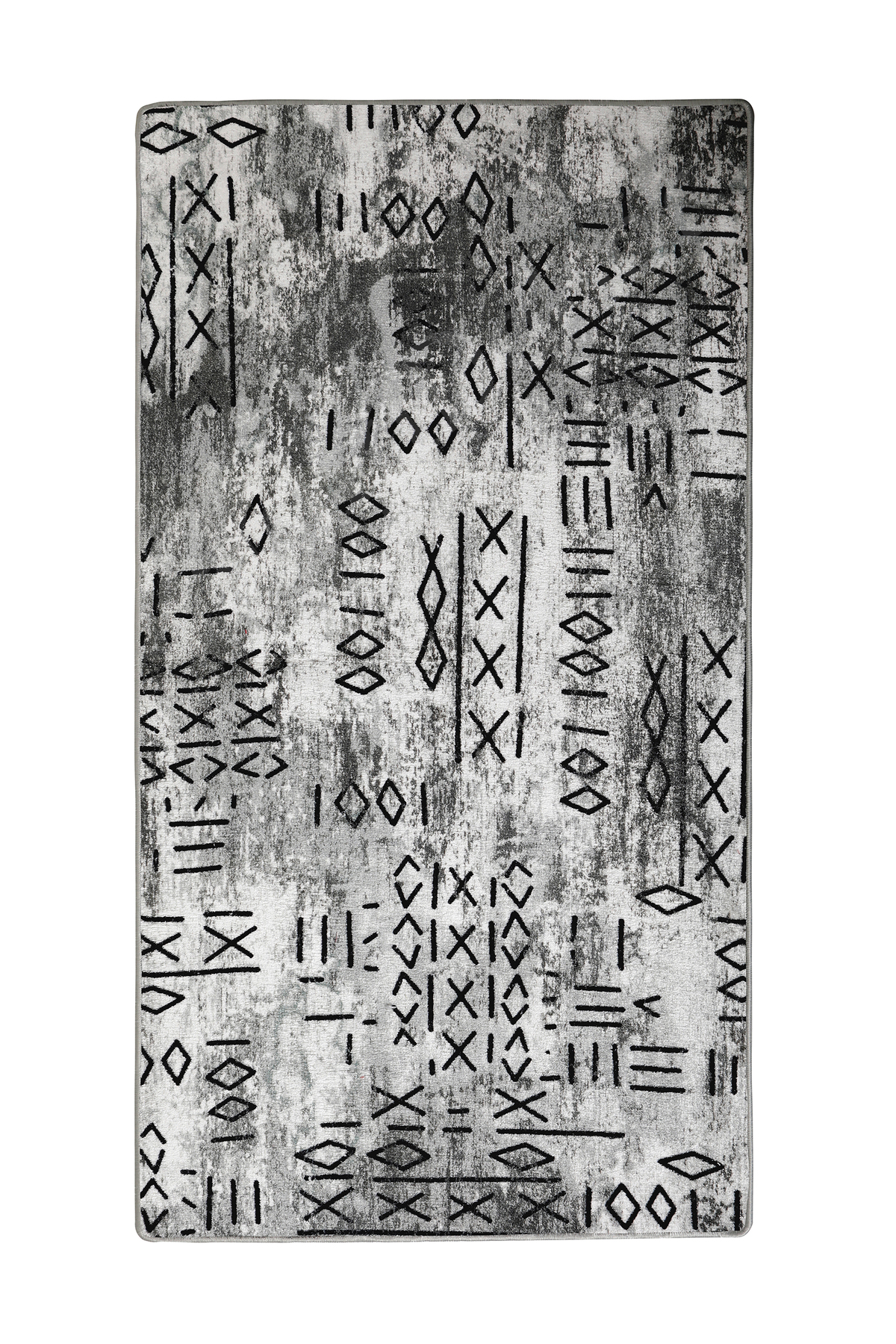 İSKANDİNAV Halı GRİ Yıkanabilir Kaymaz Kesme Halı Yolluk 200x300 
