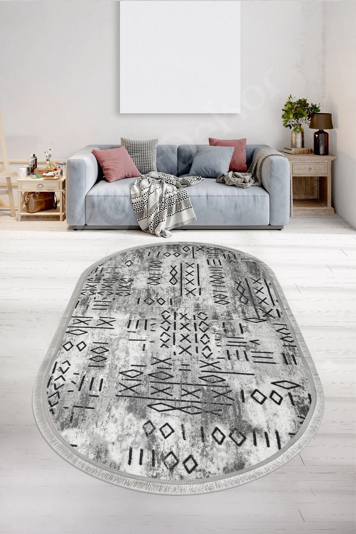 İSKANDİNAV Oval Saçaklı Halı Açık GRİ Silinebilir 200x300 (6 metrekare) İSKANDİNAV Oval Saçaklı Halı Açık GRİ Silinebilir 200x300 (6 metrekare)