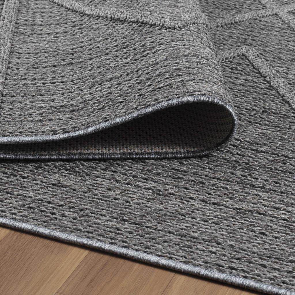 Red Hali İskandinav Tasarim Zigzag Desenli Gri Hali Salon Halisi Mutfak Ha