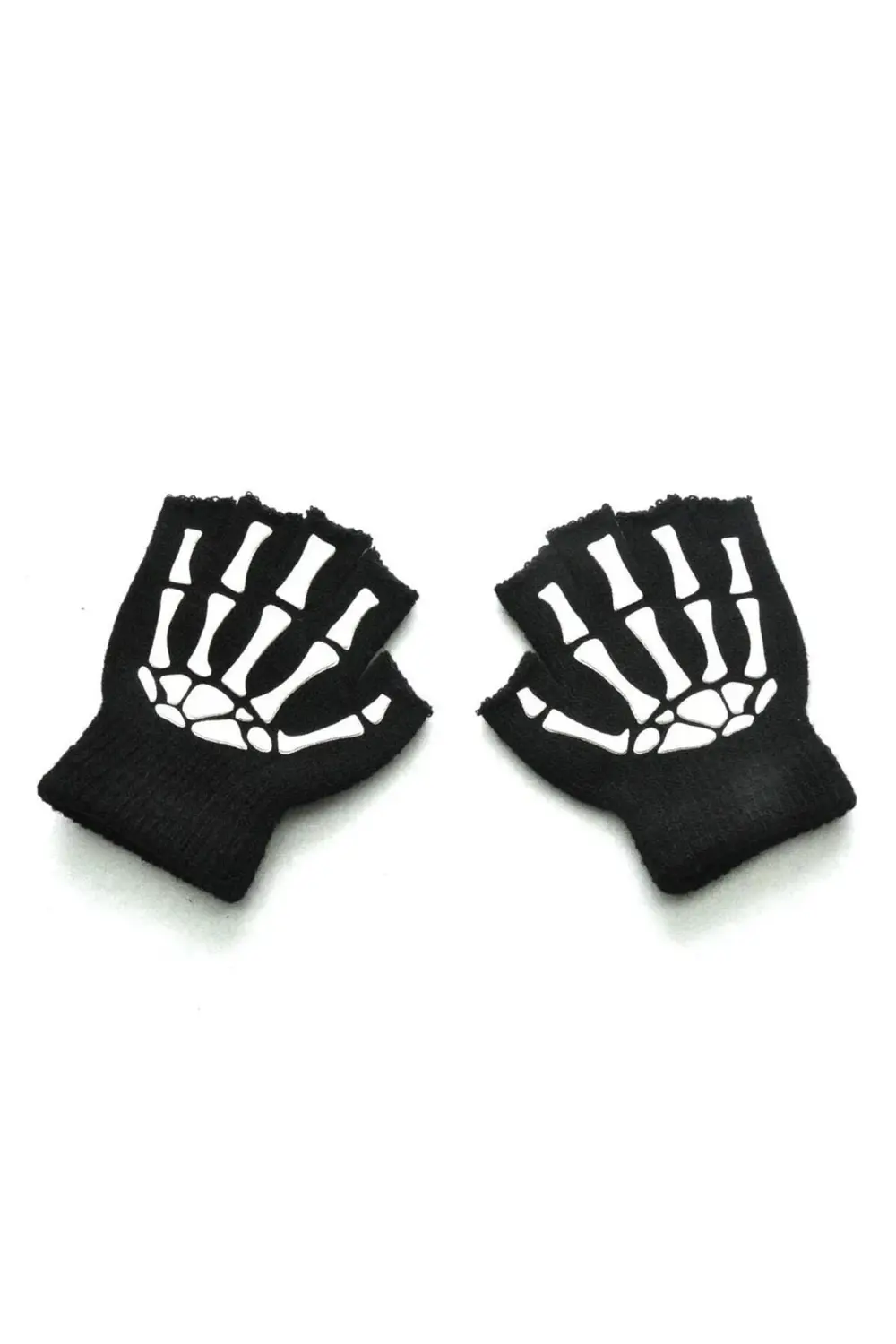 İskelet El Kesik Parmak Unisex Eldiven