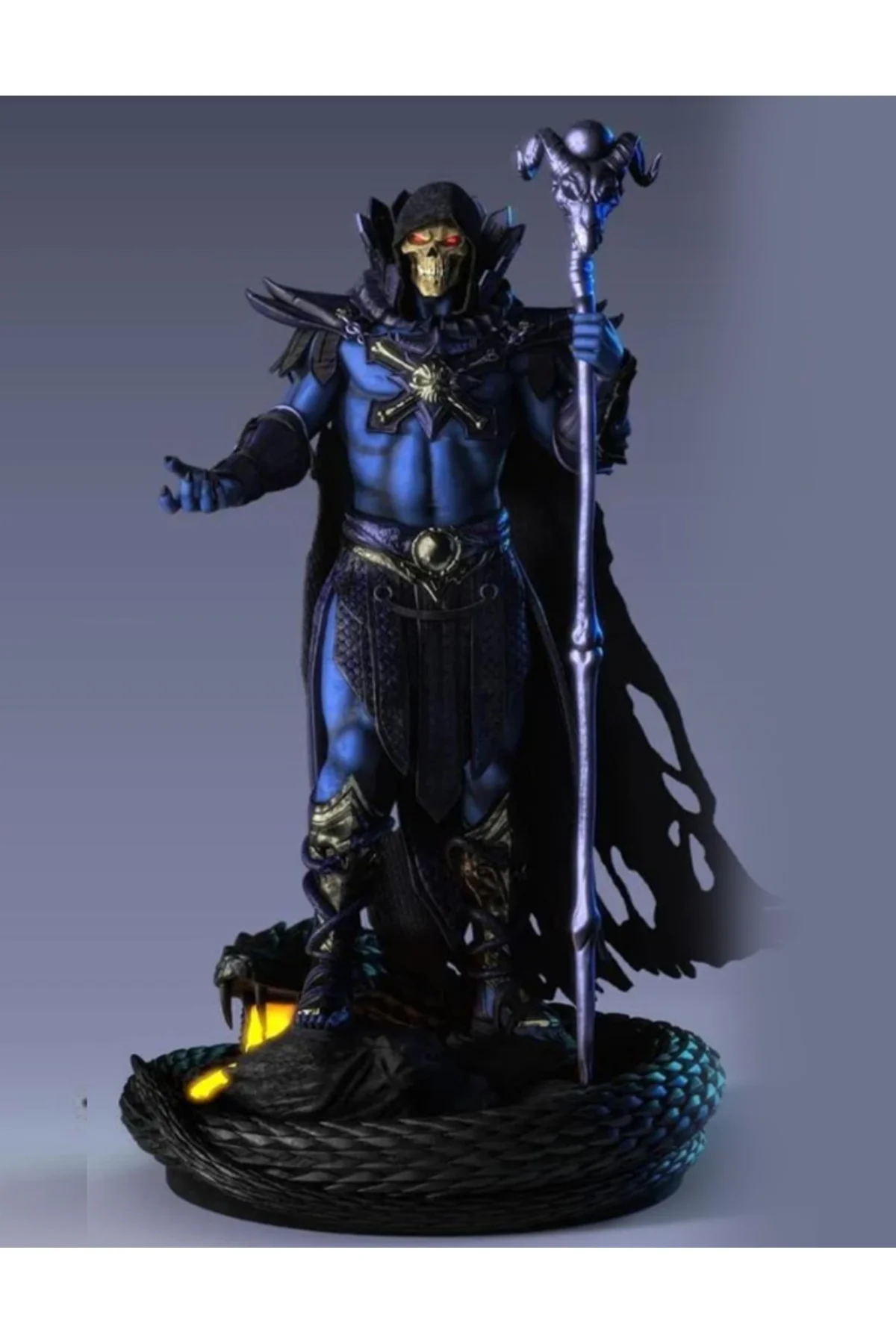 İskeletor Boyalı Figür Skeletor Figür Büyük Boy 20CM