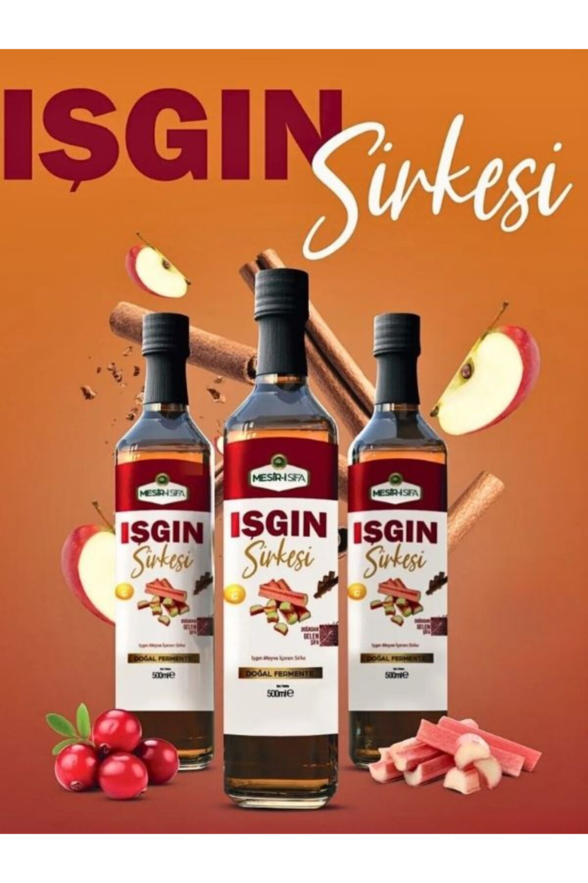 Işkın Kökü Sirkesi 500 ml Işkın Otu Sirkesi Işgın Vinegar