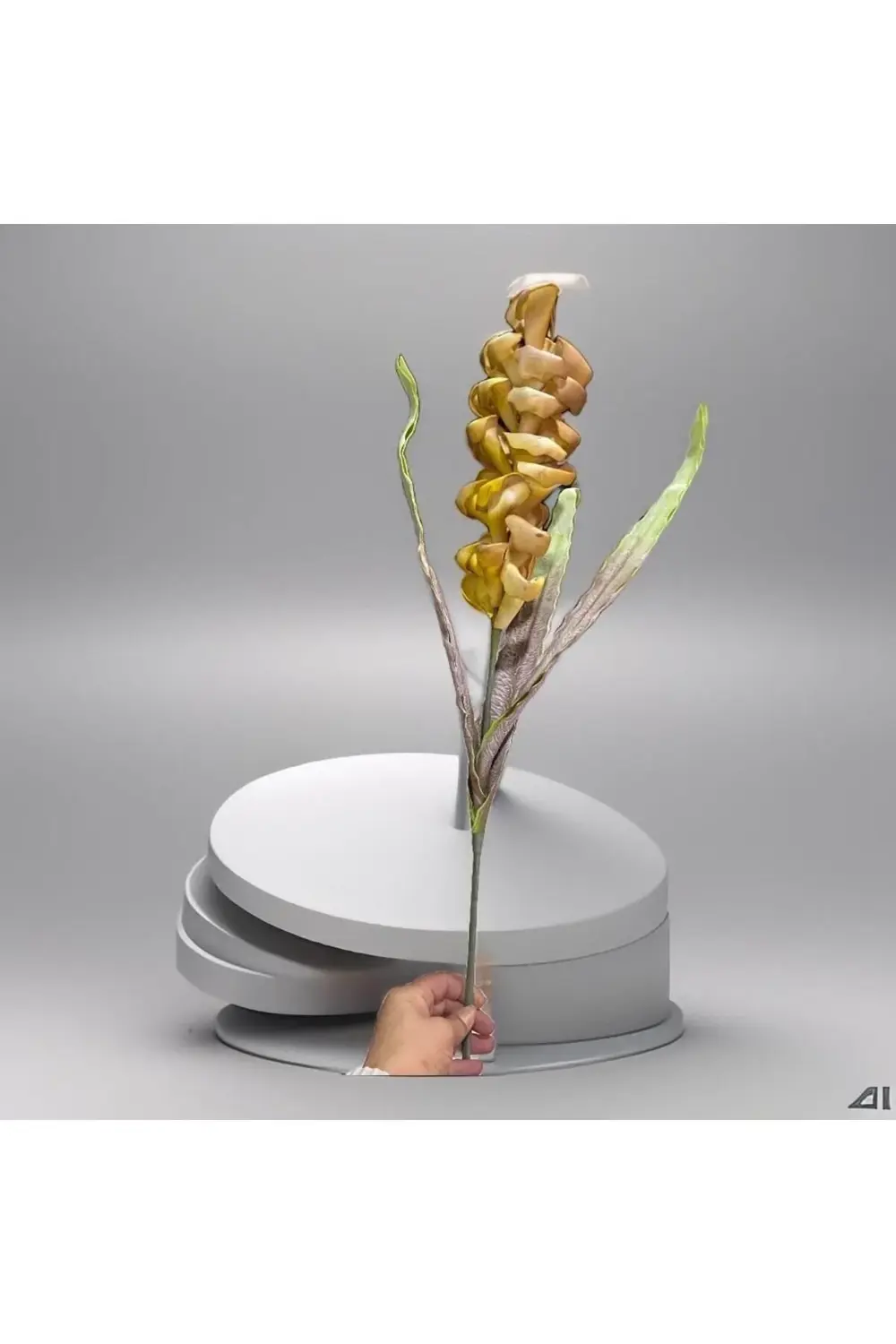 Islak Doku Yapay Lüx Dal Sarı 109cm