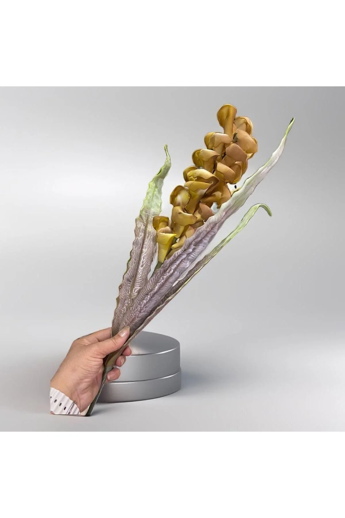 Islak Doku Yapay Lüx Dal Sarı 109cm - Görsel 2