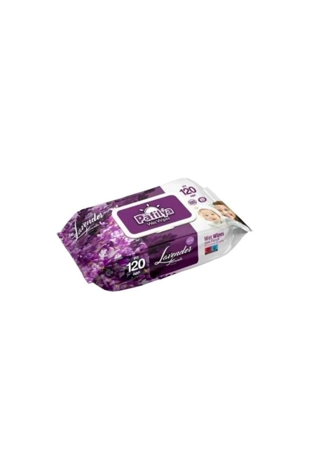 Islak Havlu Mendil 120 Yaprak Lavanta Tekli Plastik Kapaklı
