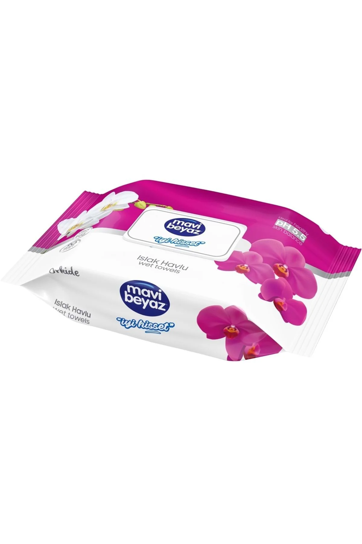 Islak Havlu Mendil 90 Yaprak Orkide 24 Lü Set