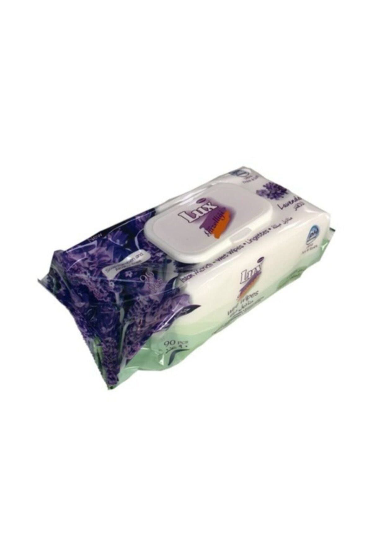 Islak Havlu Mendil 90 Yaprak Lavanta Tekli Pk Plastik Kapaklı