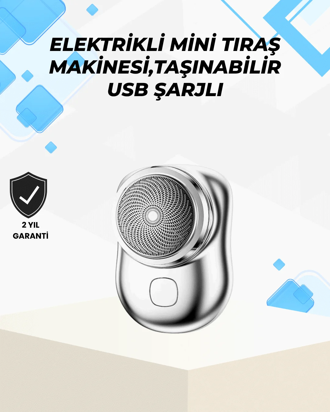 Islak-Kuru Kullanımlı Suya Dayanıklı Mini Tıraş Cihazı