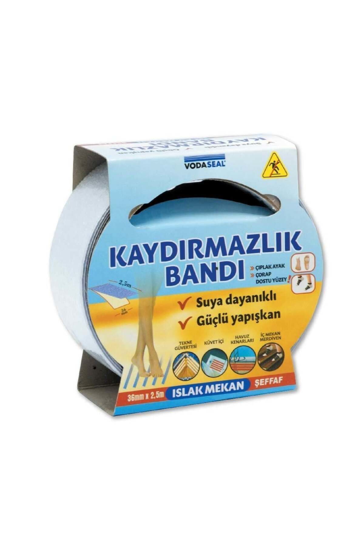 Vodabond İslak Mekan Kaydırmazlık Bandı 36 Mm 2,5 Metre