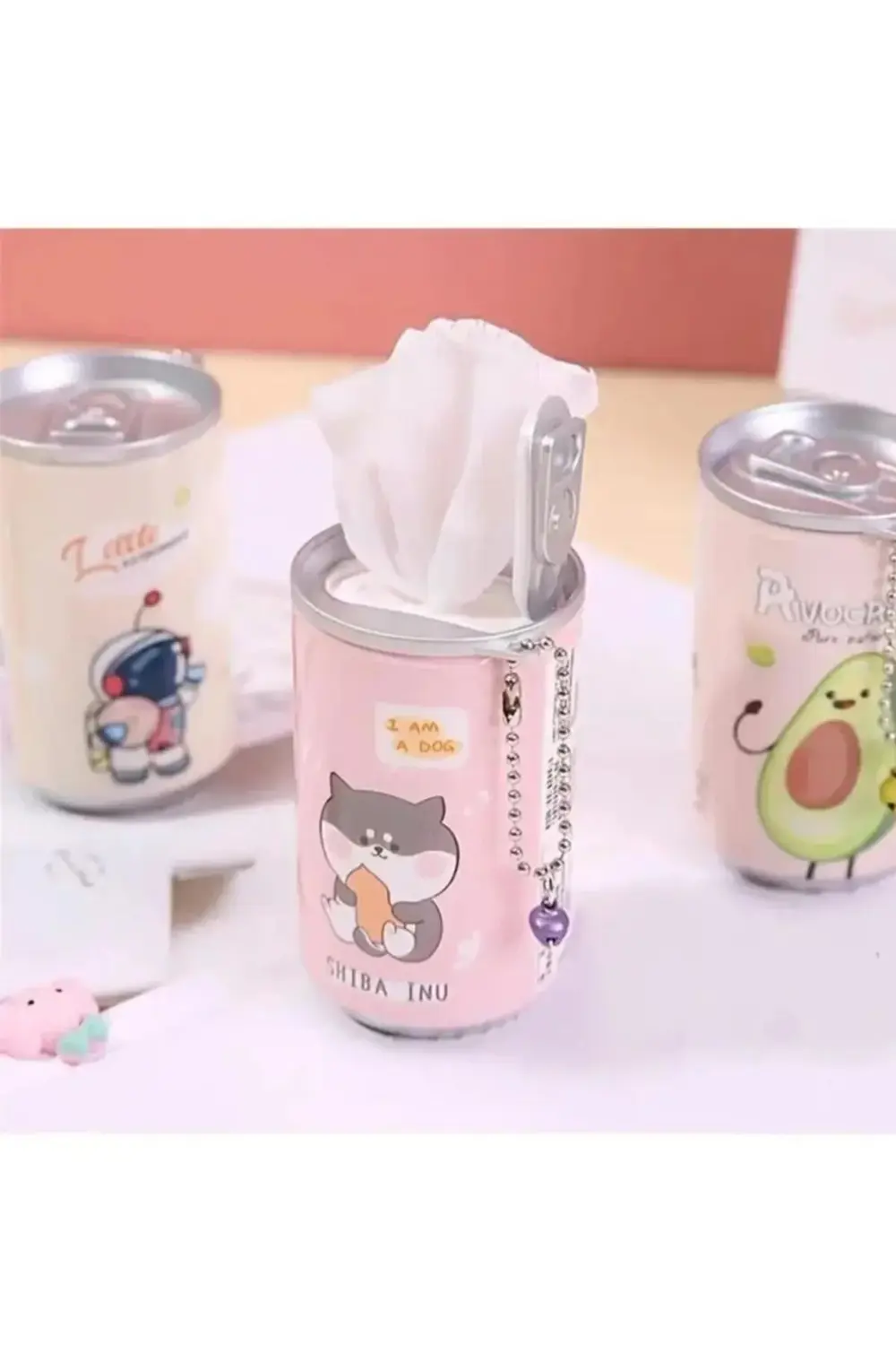 Islak Mendil Kutusu Sevimli Figürlü Kutu Kola Şekilli Anahtarlıkl