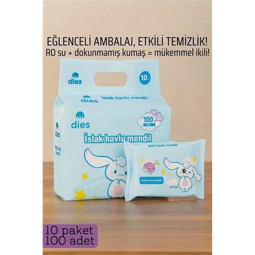 Islak Mendil -RO Saf Su & Dokunmamış Kumaşlı, 100 Yaprak Temizlik Islak Mendil -RO Saf Su & Dokunmamış Kumaşlı, 100 Yaprak Temizlik