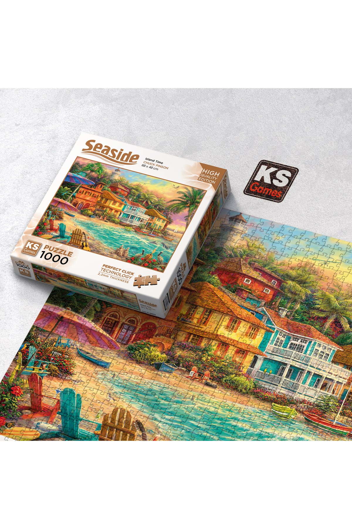 Ks Games İsland Time 1000 Parça Puzzle