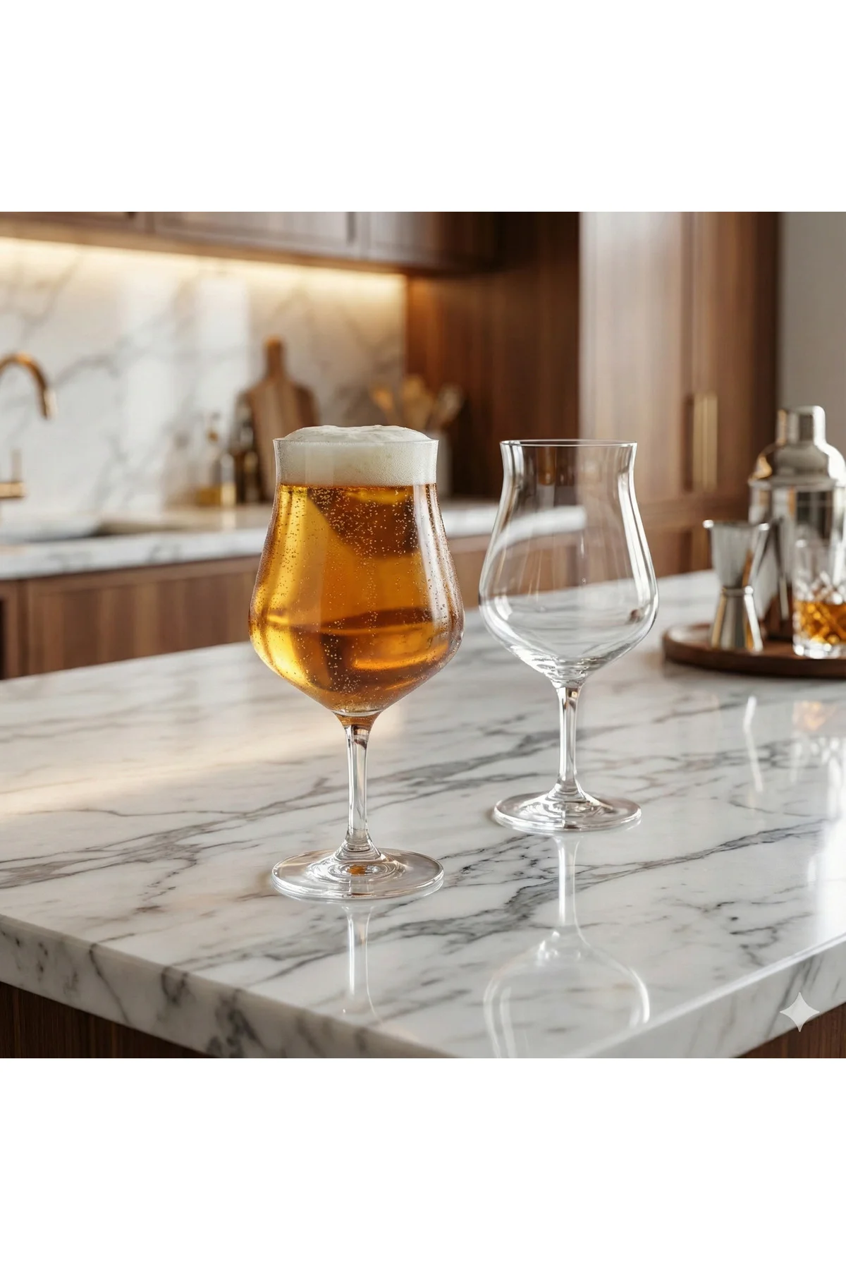 Islands 2'li Kristal Bira Bardağı Seti 380 cc - Ayaklı Modern Tas Islands 2'li Kristal Bira Bardağı Seti 380 cc - Ayaklı Modern Tas