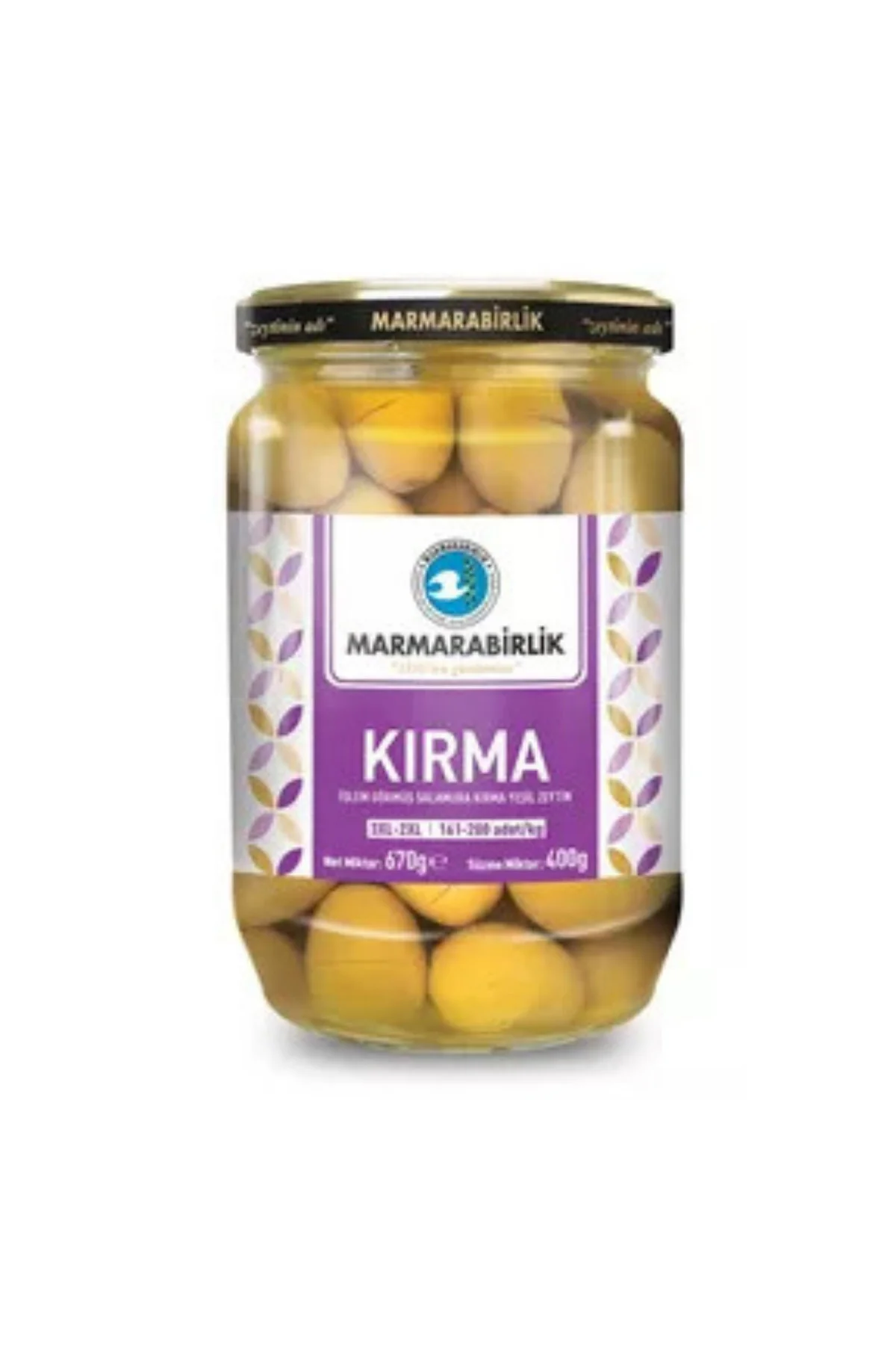 İşlem Görmüş Salamura Kırma Yeşil Zeytin 3XL-2XL 400 g