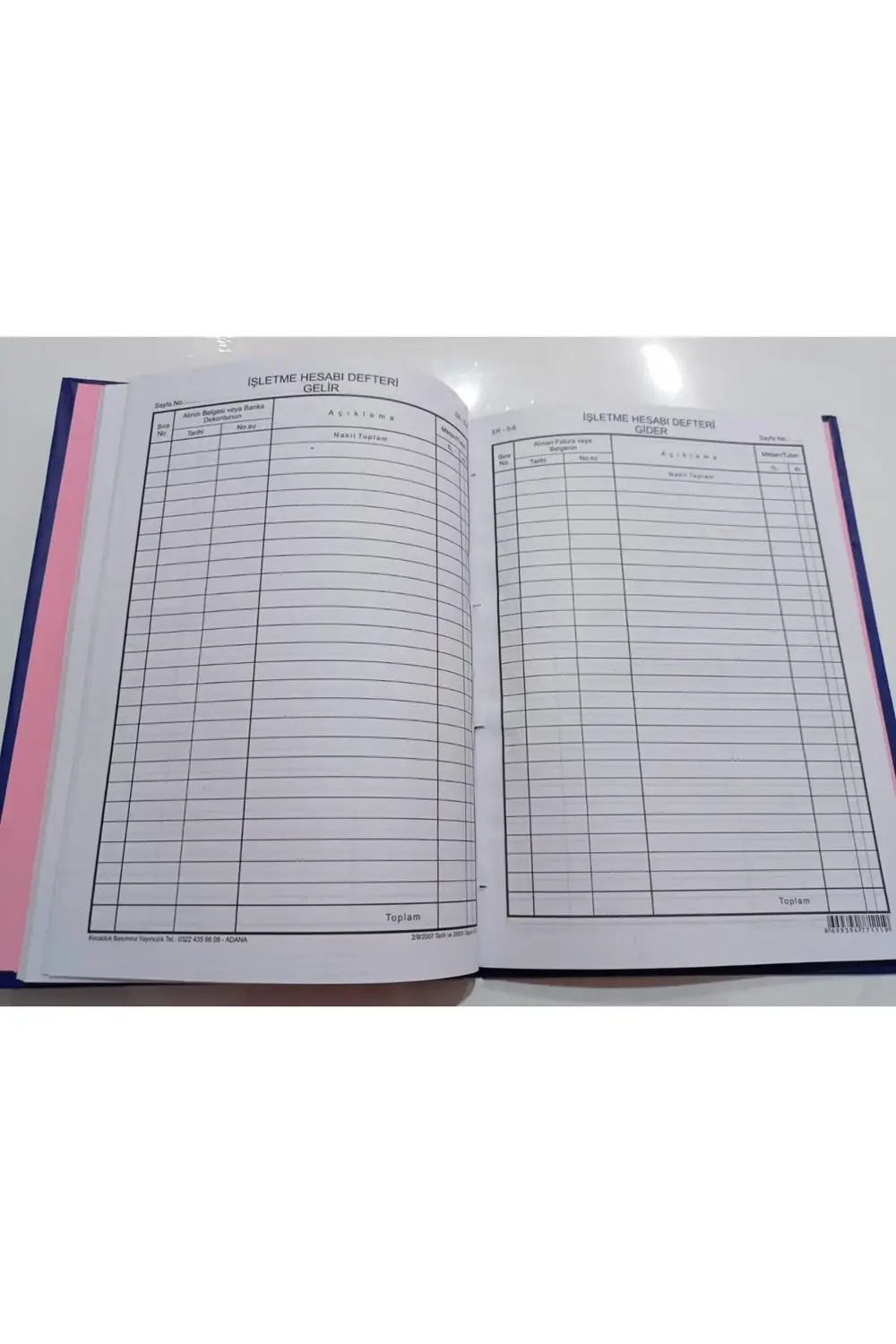 İşletme Hesabı Gelir-gider Defteri