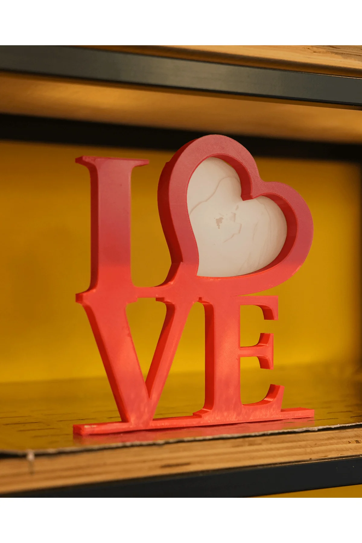 İsme Özel Romantik Sevgililer Günü Hediyesi Love Fotoğraf Çerçevesi