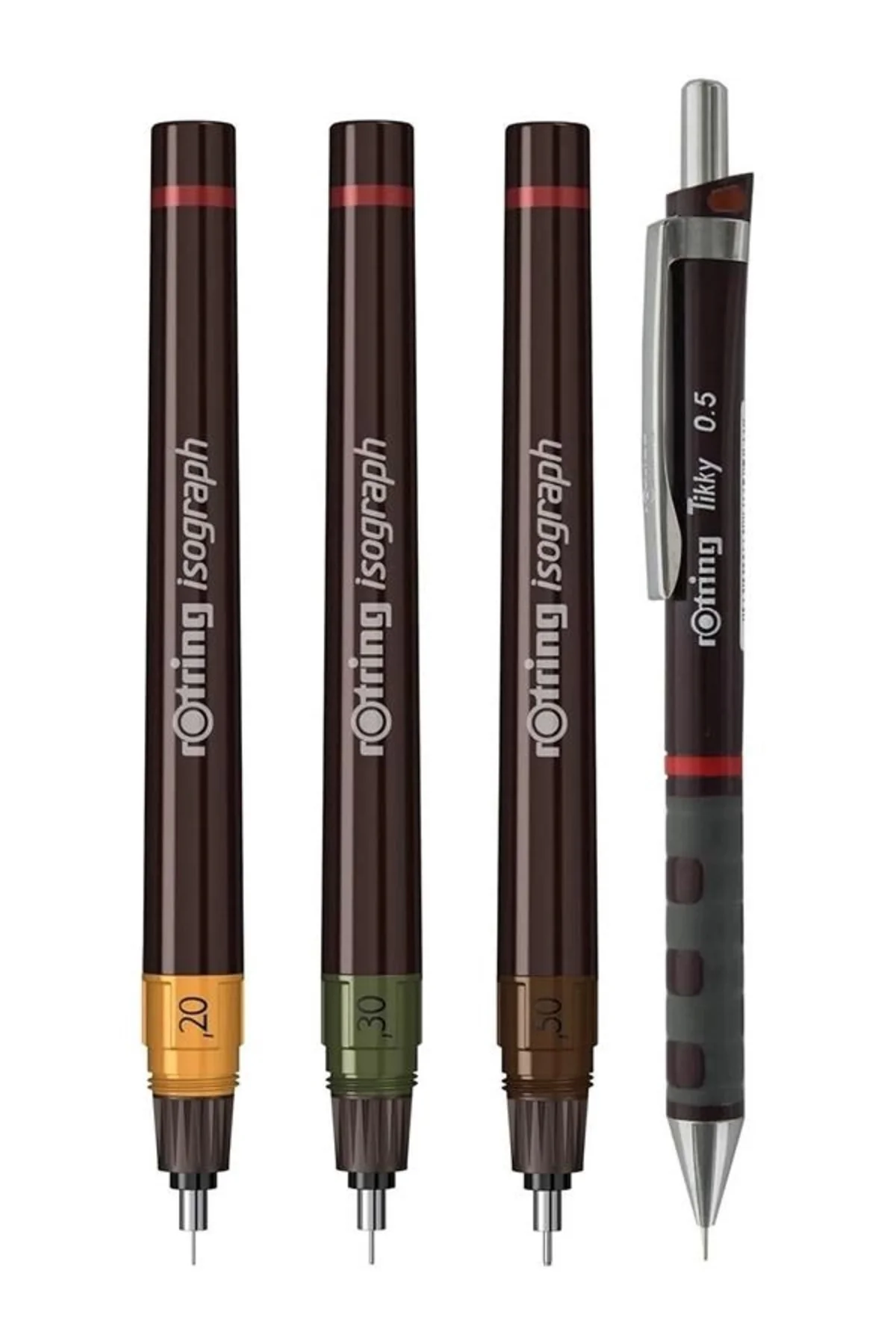 Isograph Junior Set (0.2-0.3-0.5 mm) + Tikky Mekanik Kurşun Kalem