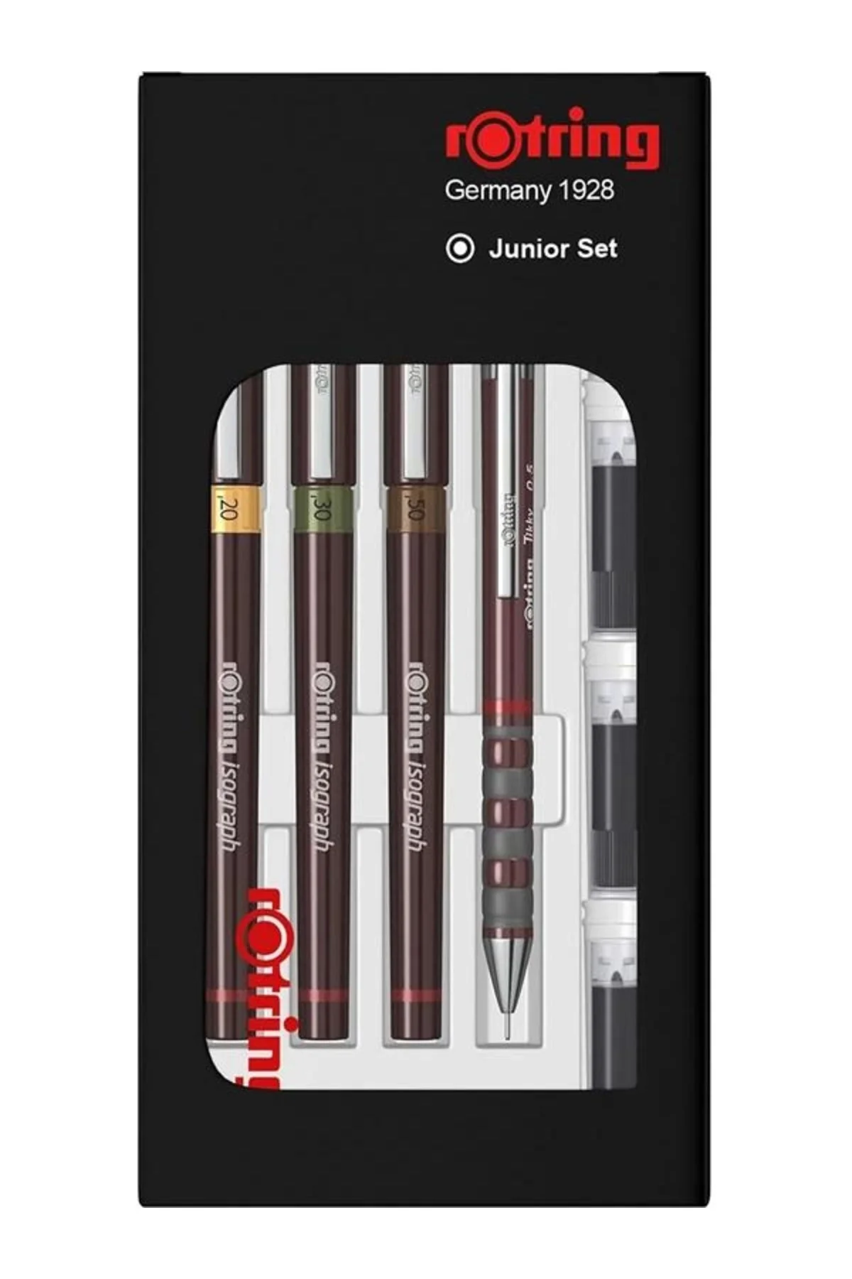 Isograph Junior Set (0.2-0.3-0.5 mm) + Tikky Mekanik Kurşun Kalem