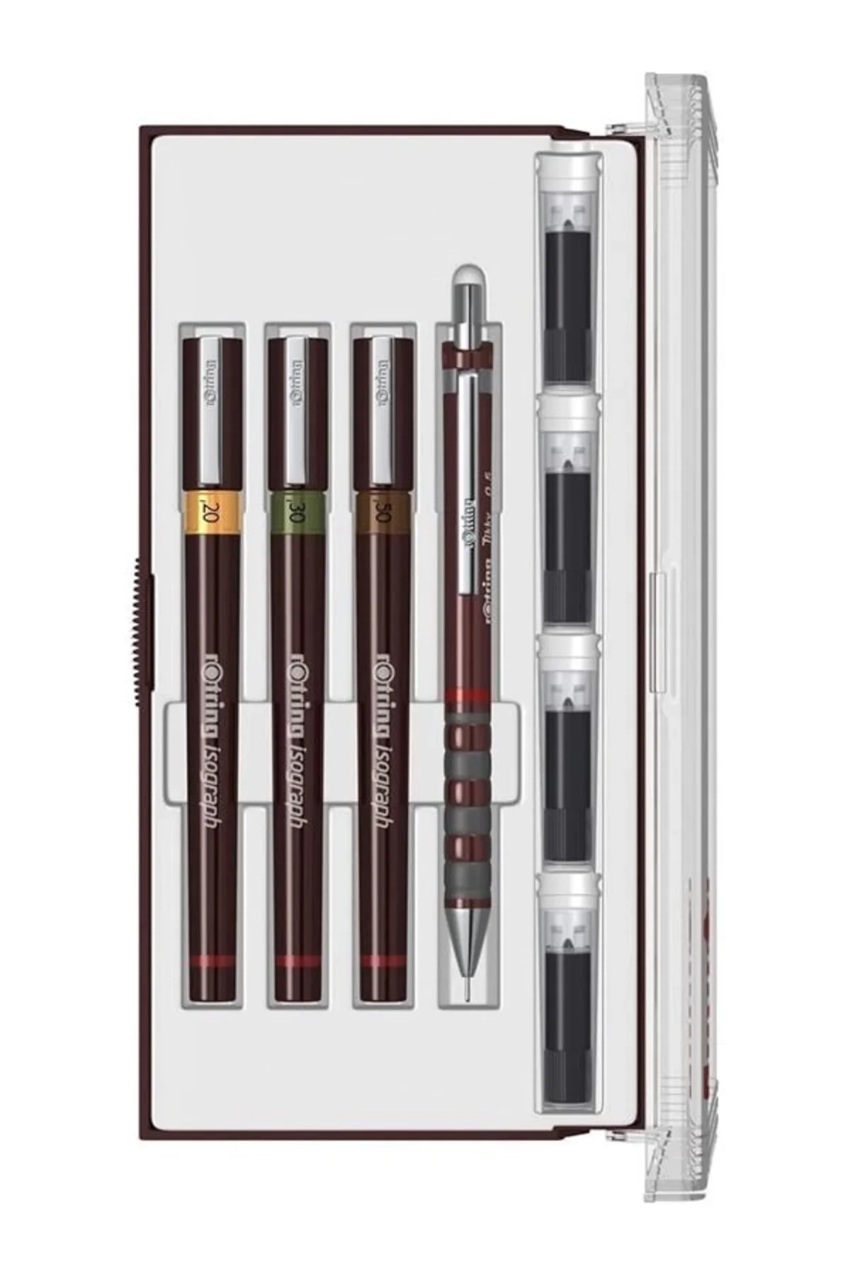 Isograph Junior Set (0.2-0.3-0.5 mm) + Tikky Mekanik Kurşun Kalem