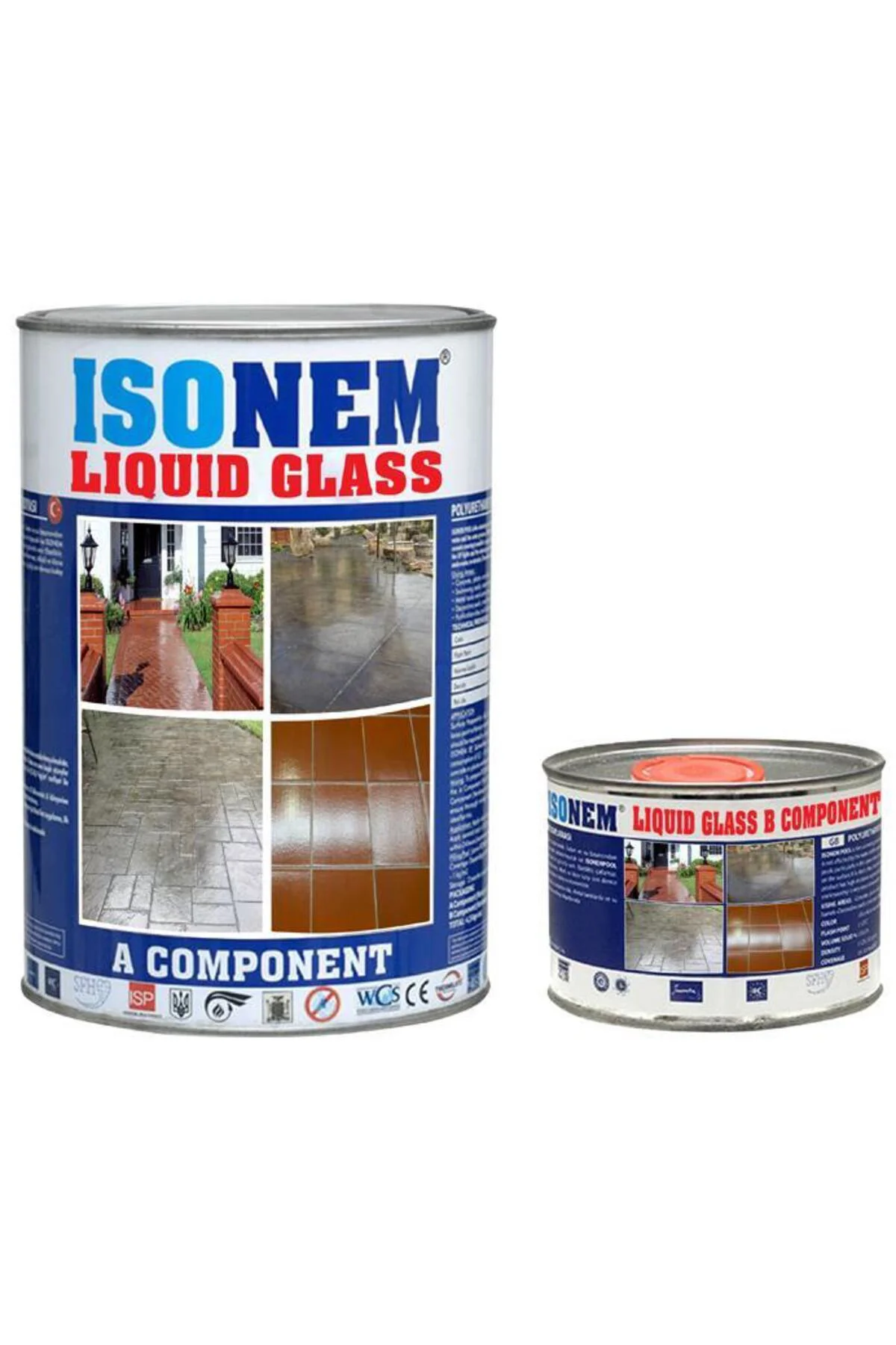 İsonem Liquid Glass Sıvı Cam 4 kg Set