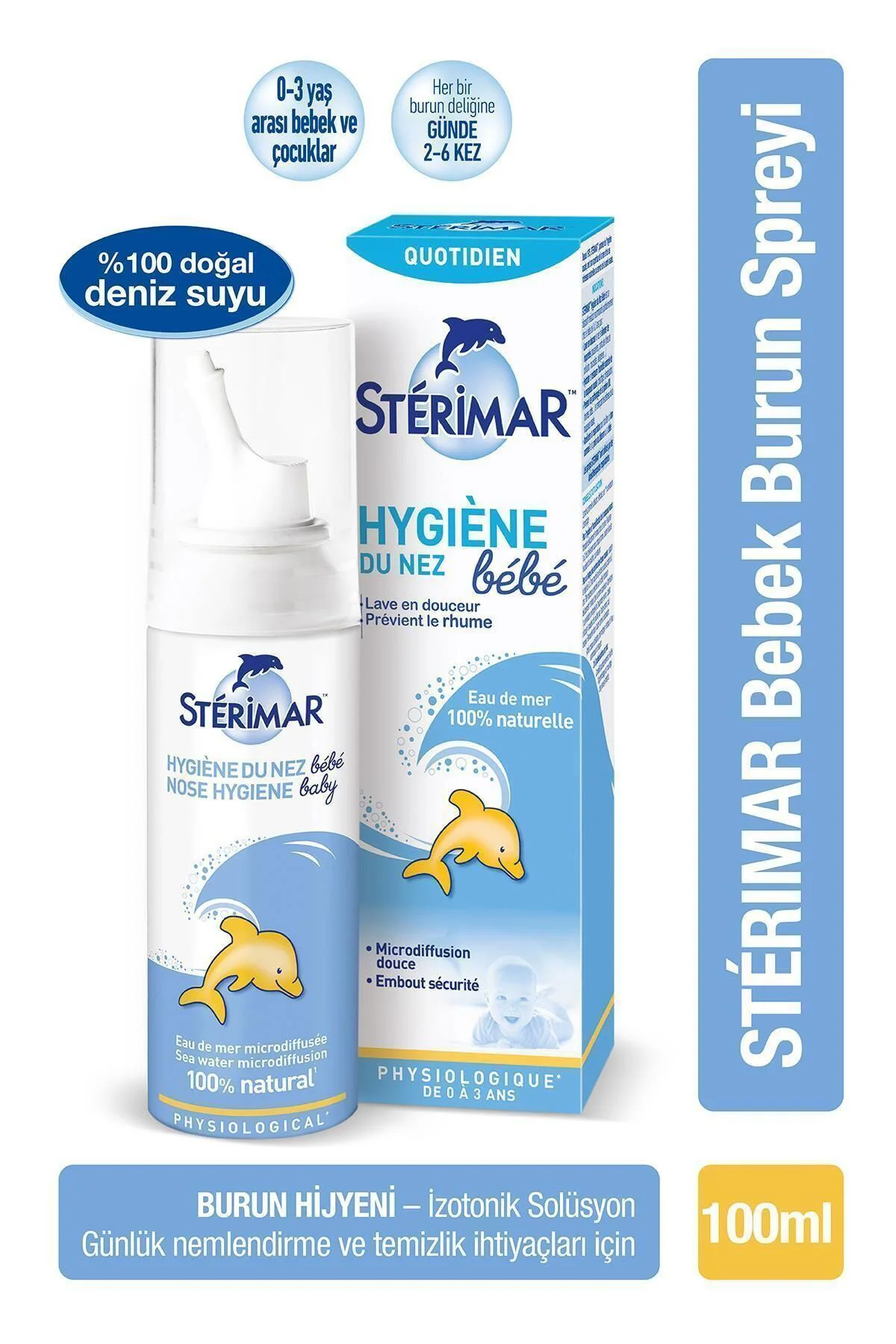 Isotonic Yetişkin Burun Spreyi 100ml + Isotonic Baby Burun Spreyi 100ml