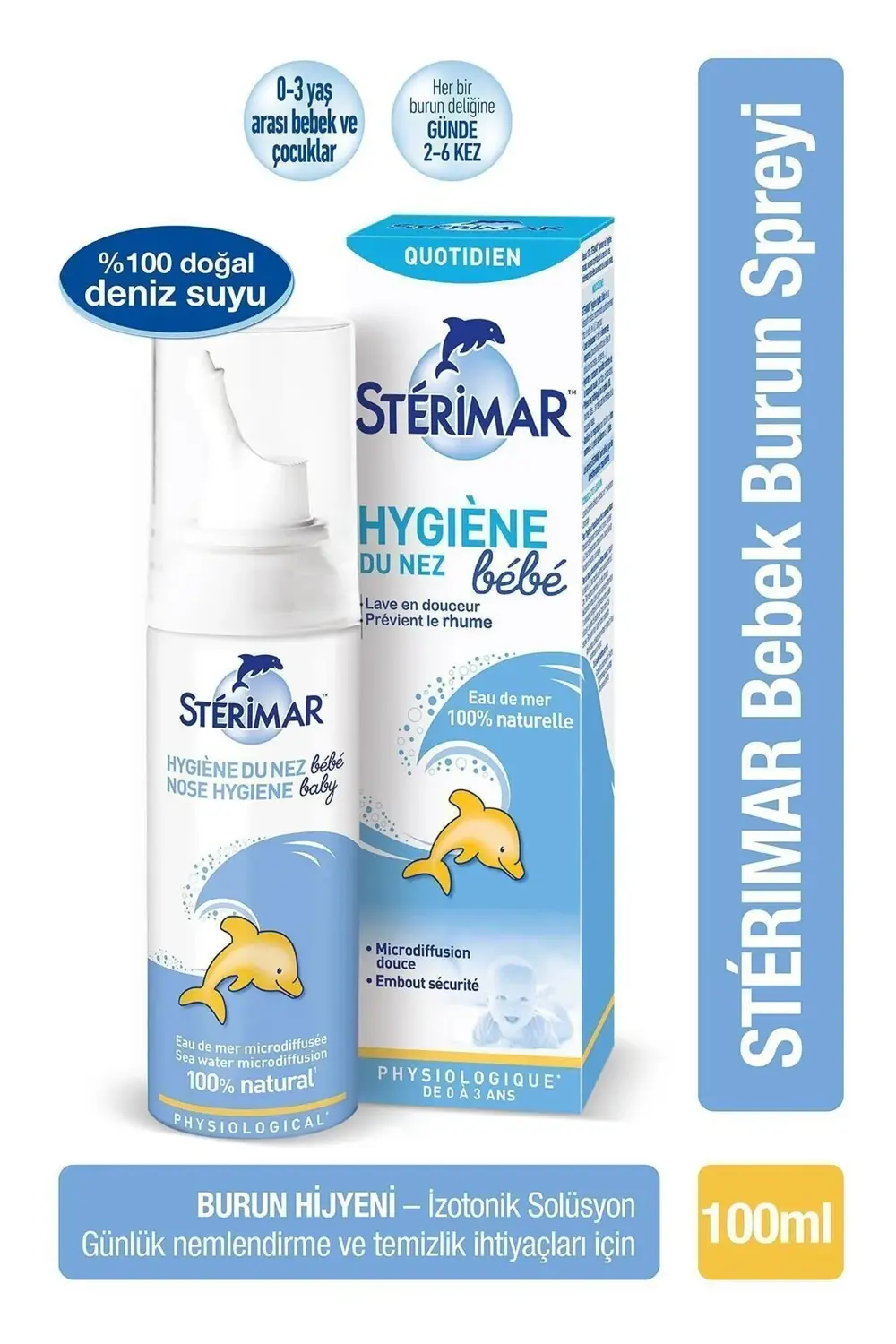 Isotonic Yetişkin Burun Spreyi 100ml + Isotonic Baby Burun Spreyi