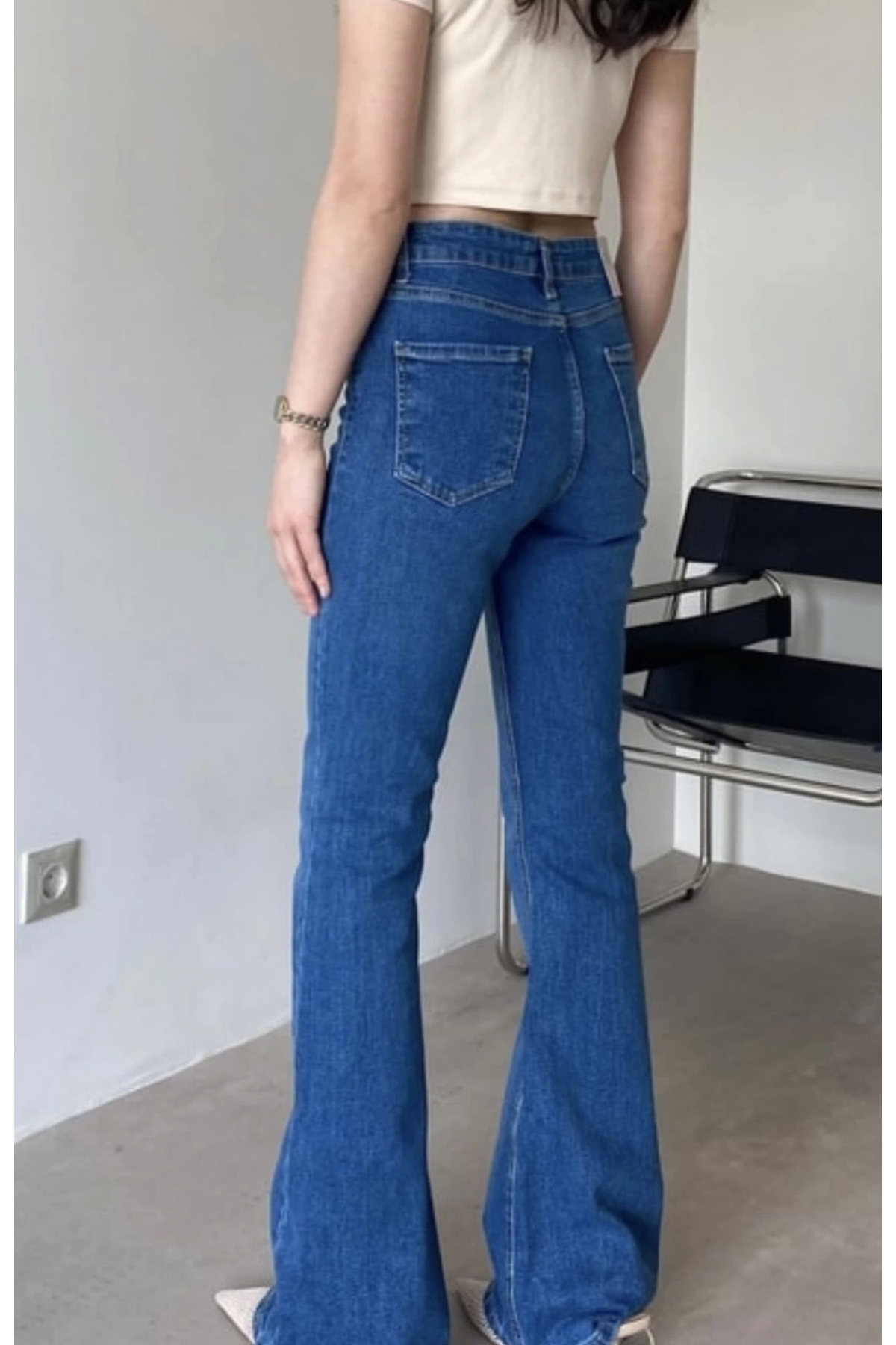 İspanyol paça kot pantolon