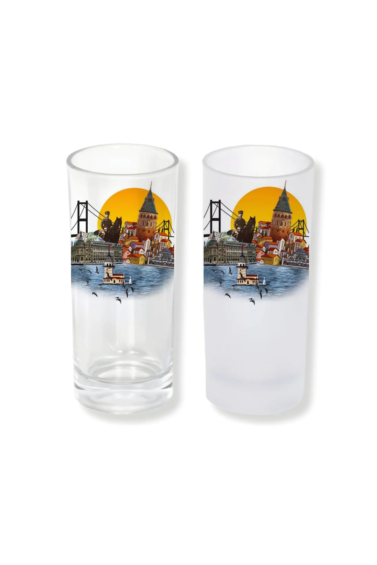 İstanbul Buzlu / Buzsuz Seçenekli Rakı Bardağı – 1 Adet Şık Sunum