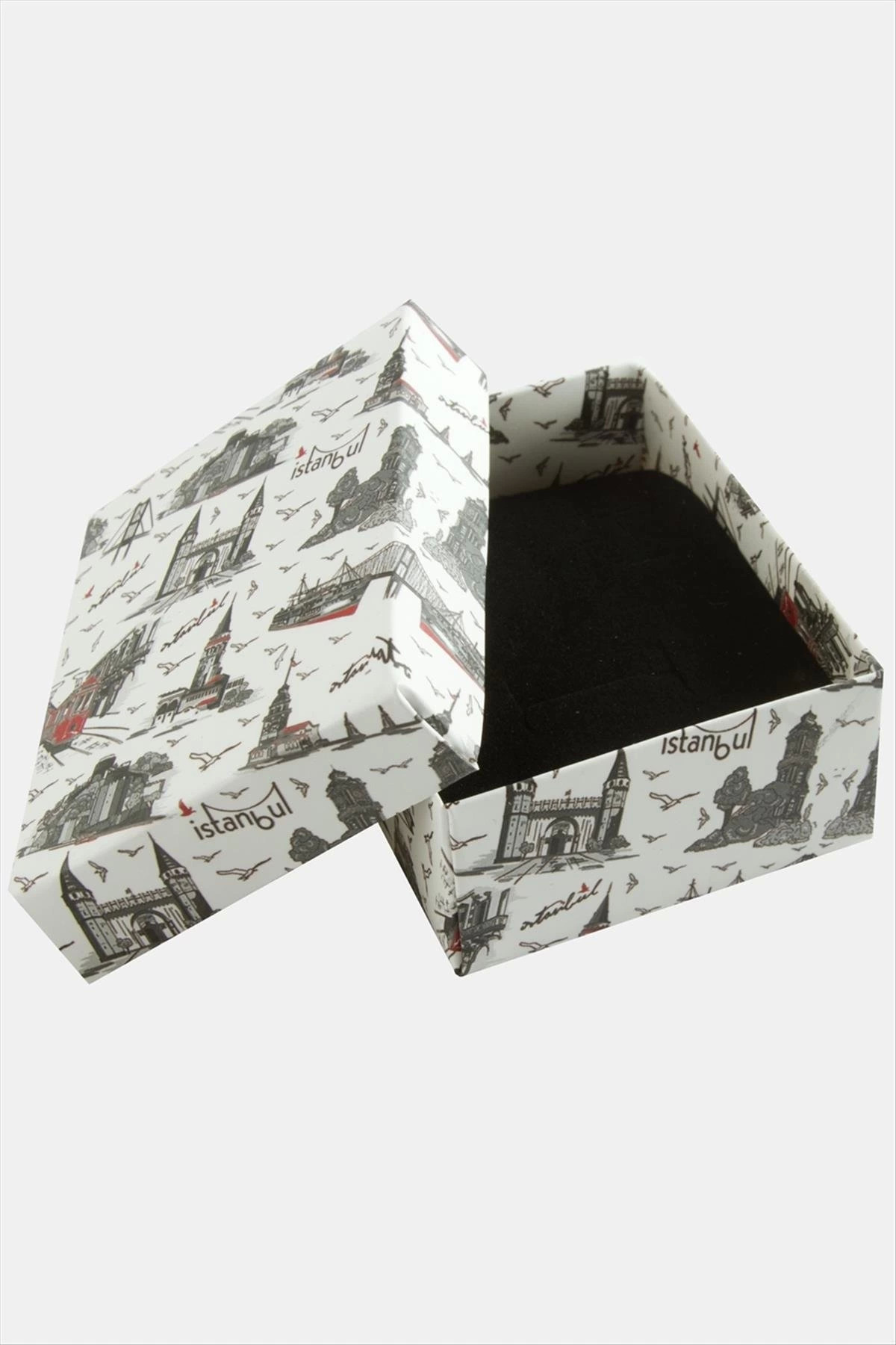 İstanbul Desenli Set Kolye Kutusu