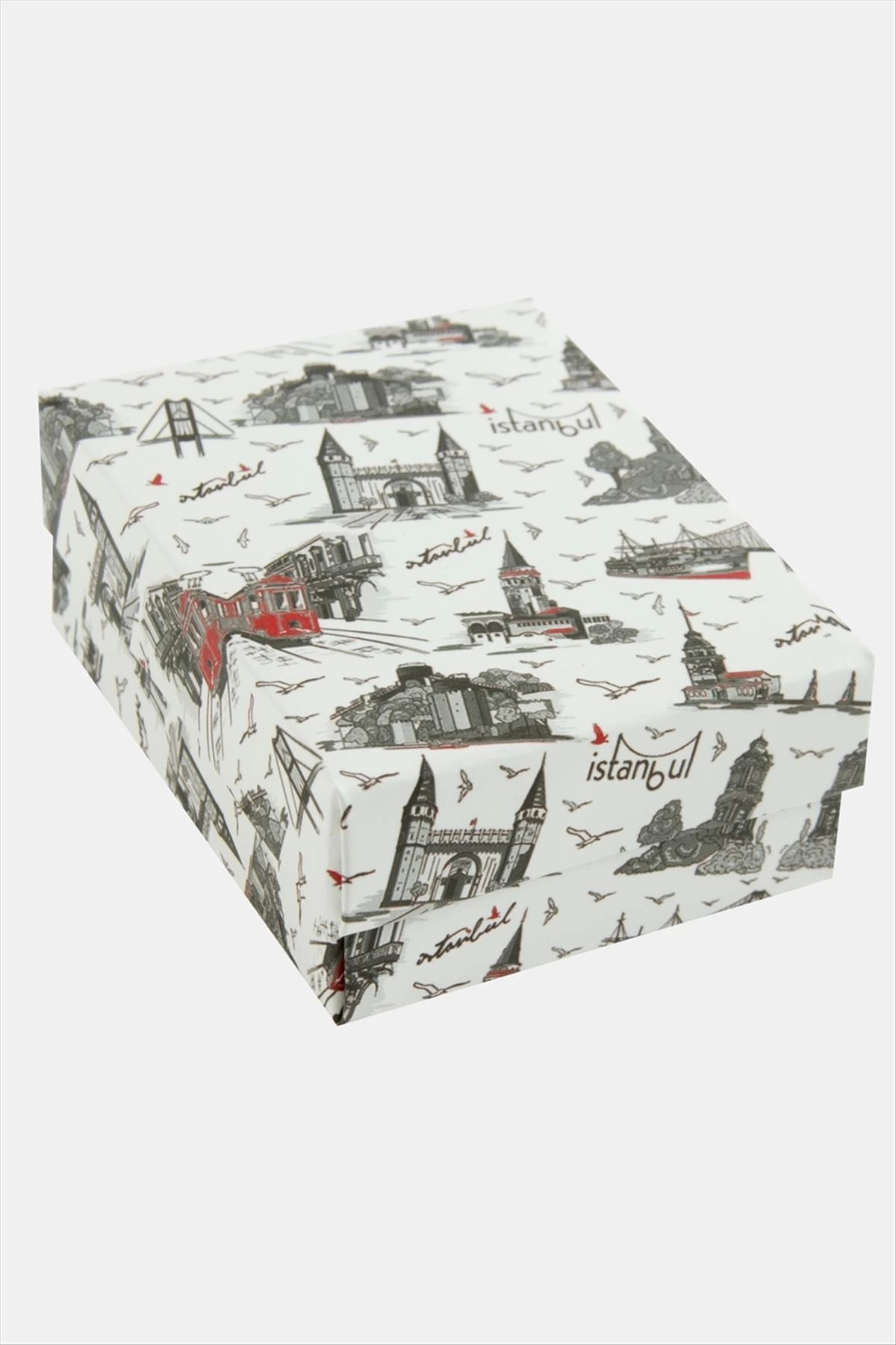 İstanbul Desenli Set Kolye Kutusu