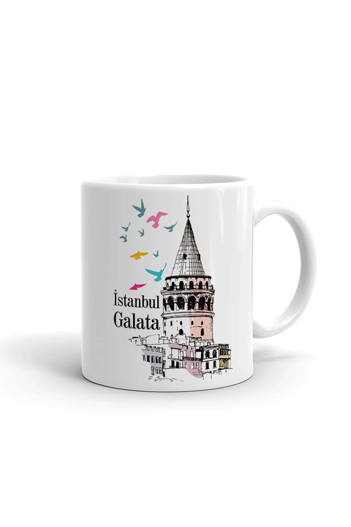 İstanbul Galata Kulesi Seramik Kupa Bardak