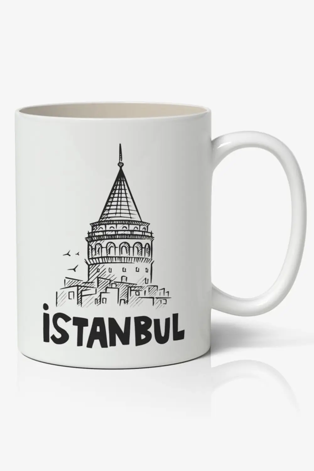 İstanbul Galata Kulesi Baskılı Kupa Bardak Baskılı Kahve Kupa Bar