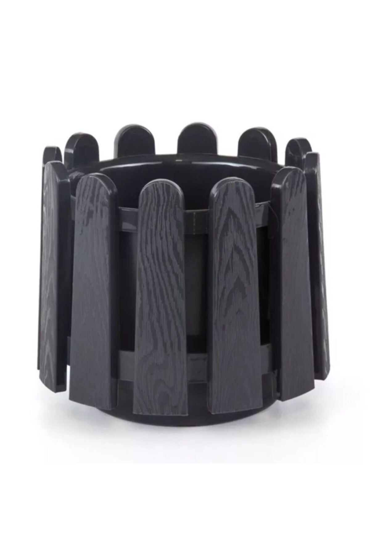 Hobi Ve Bahçe İstanbul Plastik Saksı - 19 X 16Cm 2,6 Lt Siyah