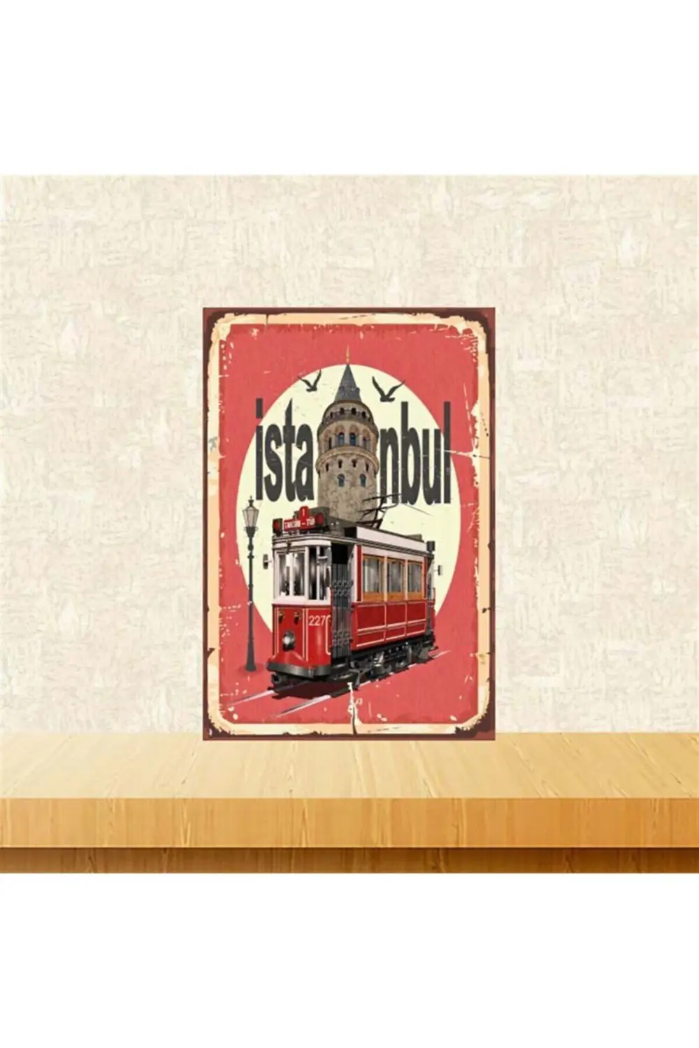 Istanbul Retro Ahşap Poster Tkfx4232 20-30 Cm