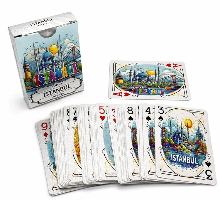 İstanbul Temalı İskambil Oyun Kartı Alk5659 - 9 Cm İstanbul Temalı İskambil Oyun Kartı Alk5659 - 9 Cm