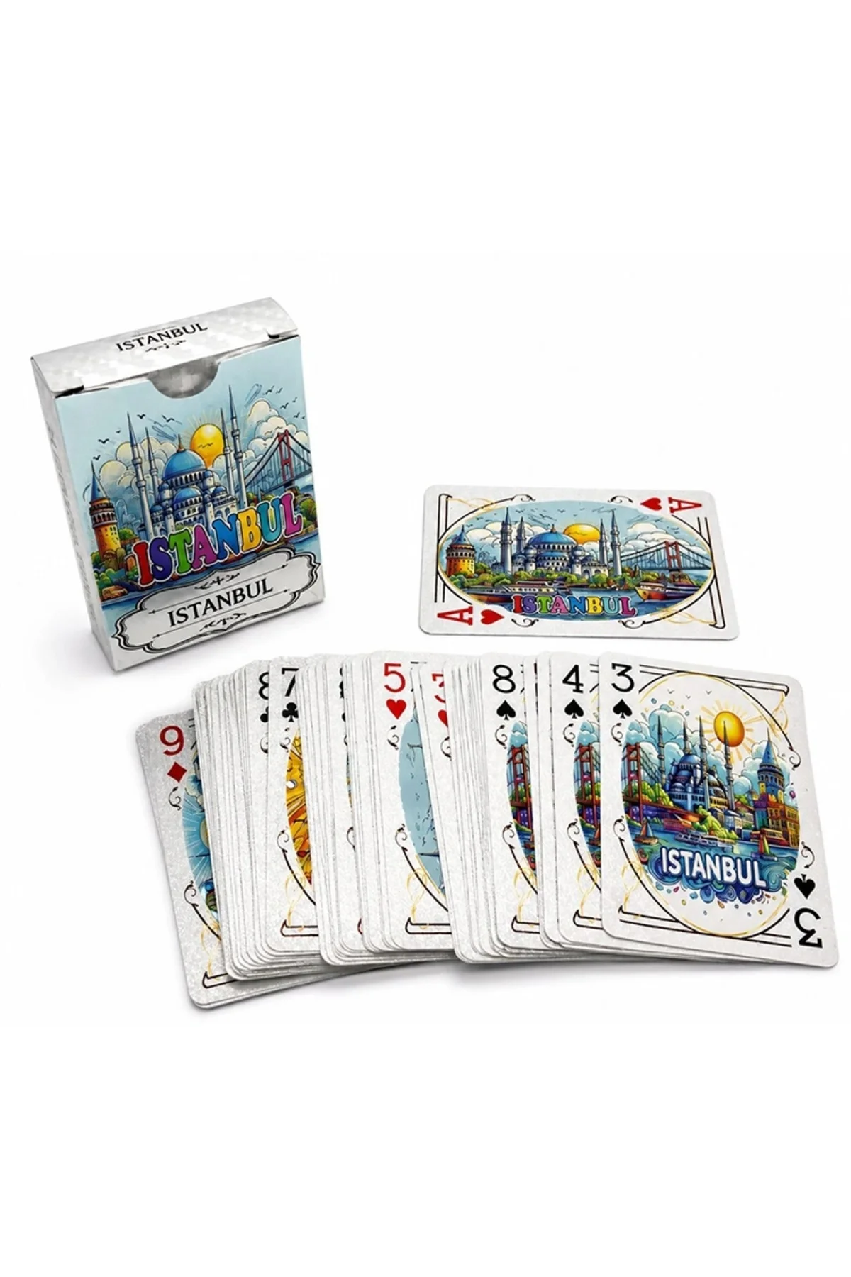 İstanbul Temalı İskambil Oyun Kartı Alk5659 İstanbul Temalı İskambil Oyun Kartı Alk5659