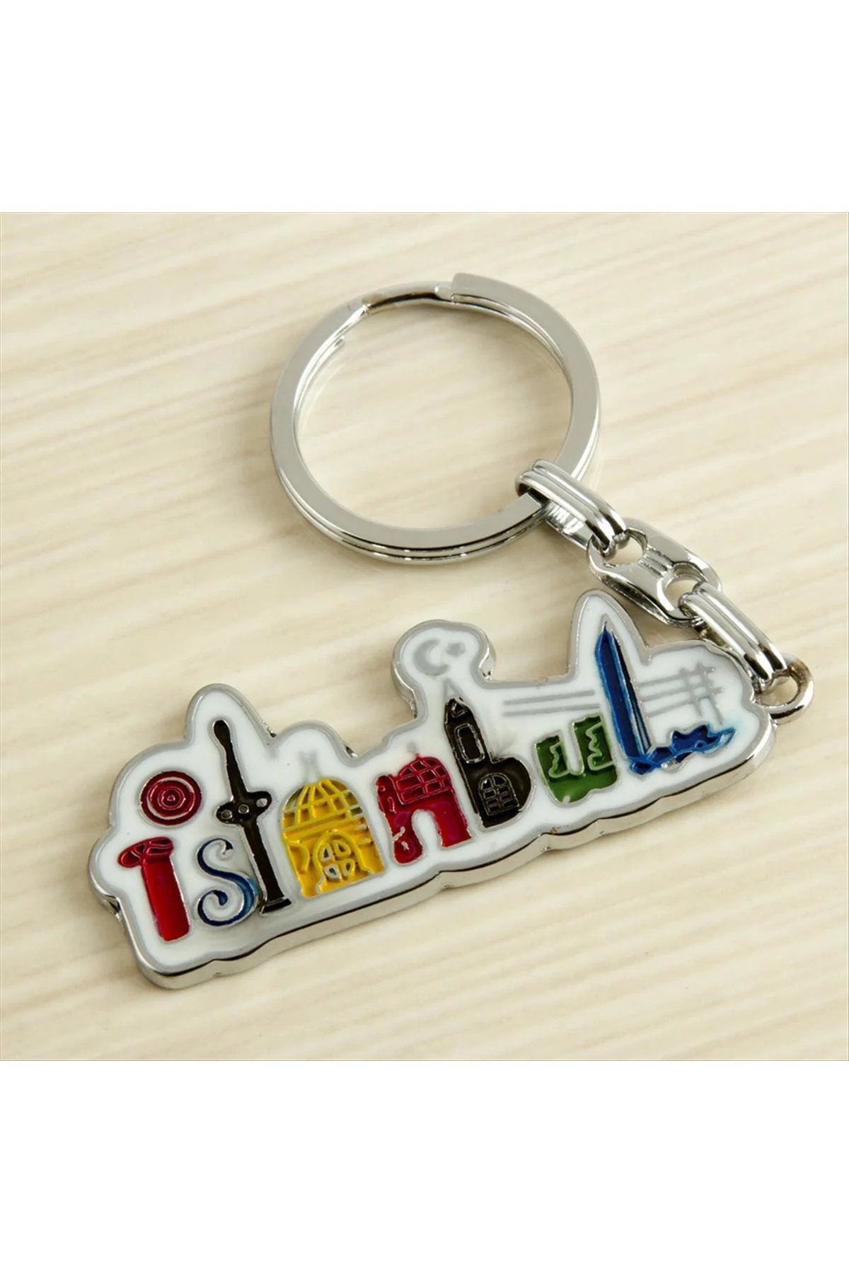İstanbul Yazılı Metal Anahtarlık