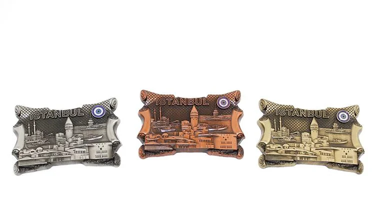 İstanbul Yöresel Metal Magnet - Şehir Temalı Dekoratif Magnet (9x6 cm) Fiyatı, Yorumları ve Özellikleri