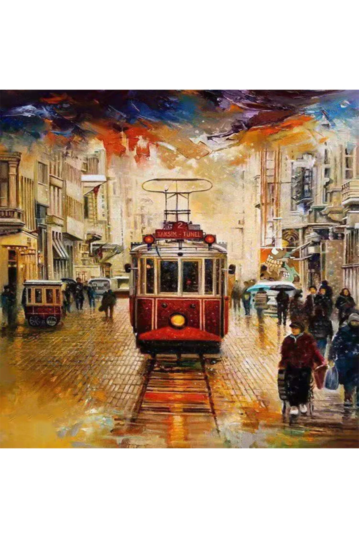 Istiklalde Kış Sayılarla Boyama Seti