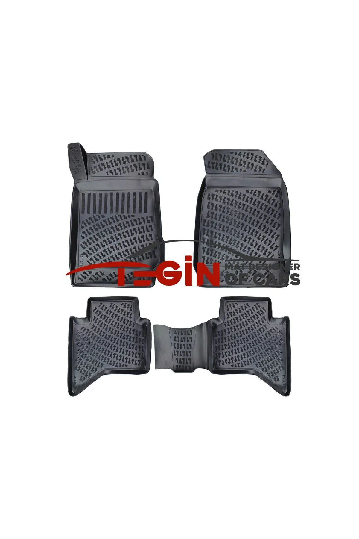 Isuzu D-Max Iı Double Cab. 2012-2018 Manuel Siyah 3D Havuzlu Paspas