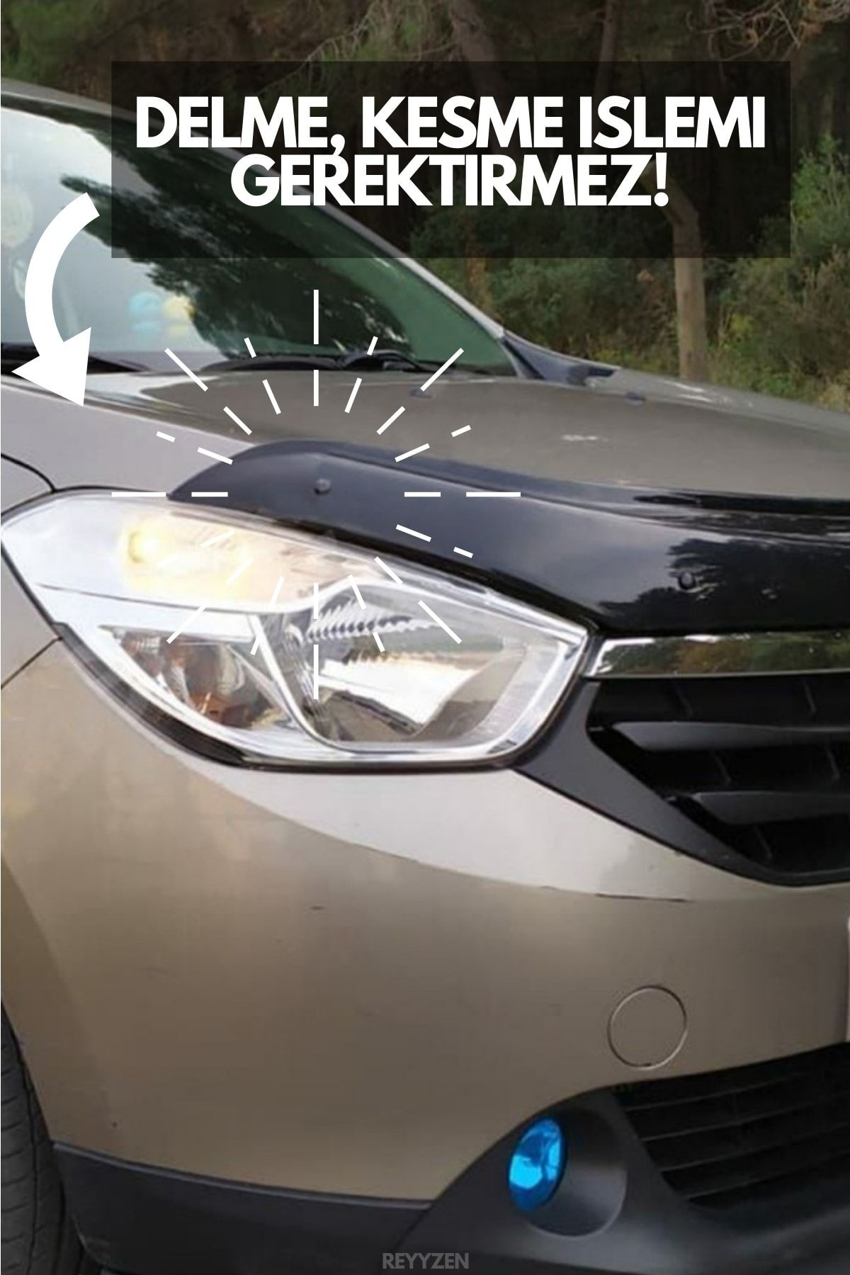 Isuzu D-max Kaput Koruma / Kaput Rüzgarlığı Koruyucu 2002-2003-20