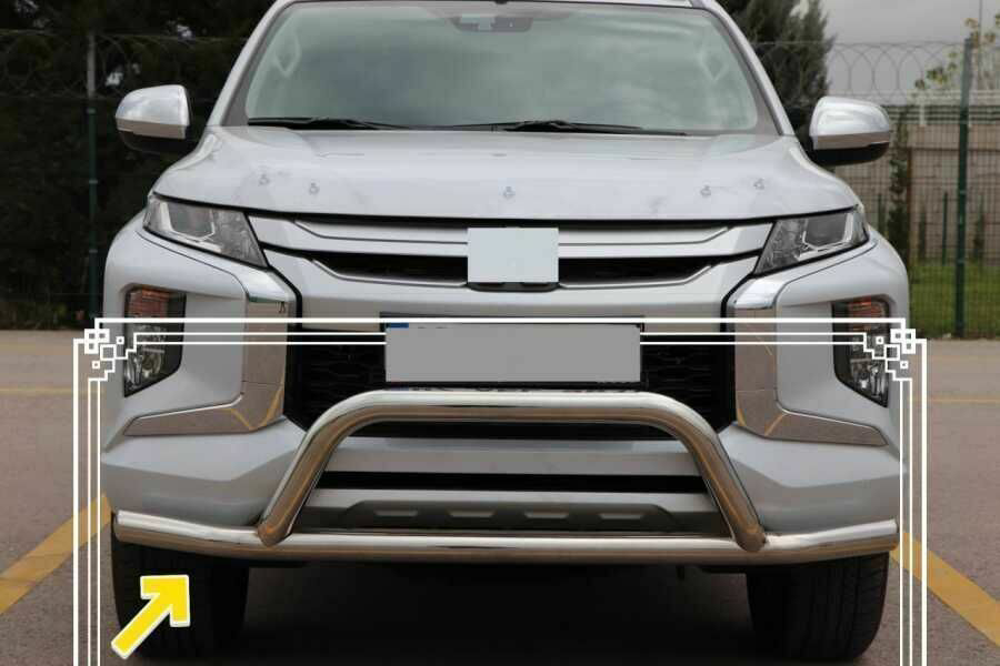 İsuzu D-Max Uyumlu Off Road Ön Koruma Krom FaceOff Chrome 2006+ P