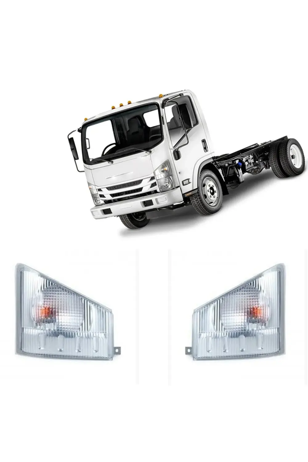 Isuzu Nqr Sinyal Lambası Sağ Sol Takım 3d 2010--2018 Uyumlu