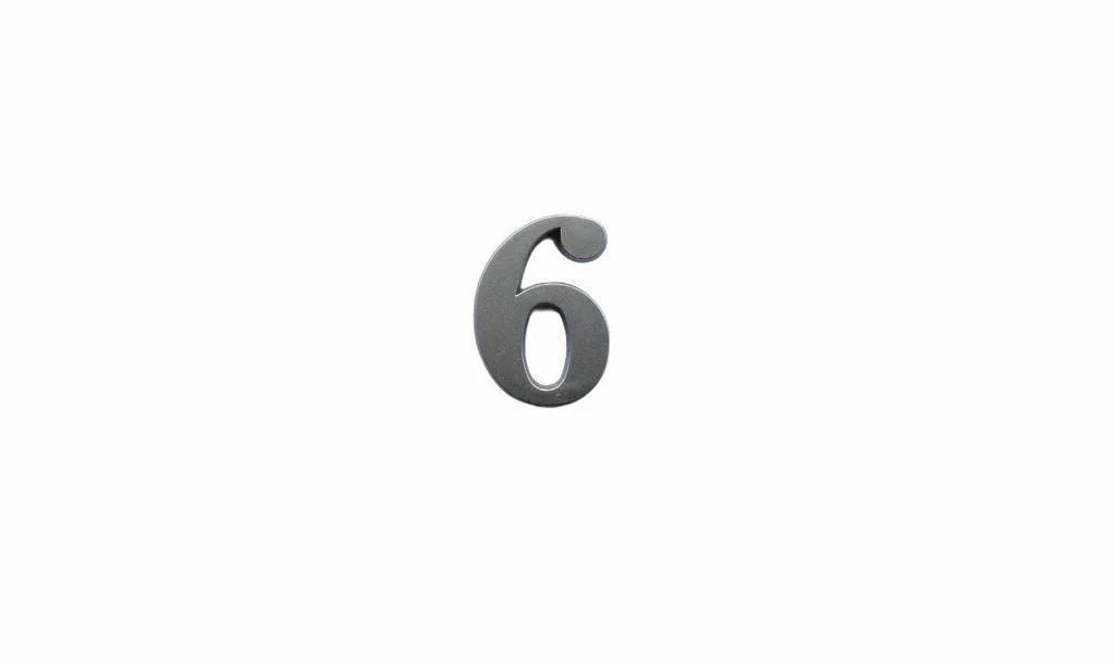 İtalik 6 Rakamı 5 cm Saten Yapışkanlı İtalik 6 Rakamı 5 cm Saten Yapışkanlı