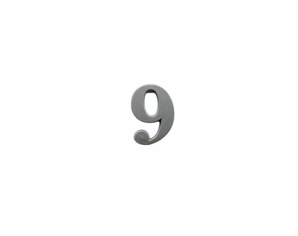 İtalik 9 Rakamı 5 cm Saten Yapışkanlı İtalik 9 Rakamı 5 cm Saten Yapışkanlı