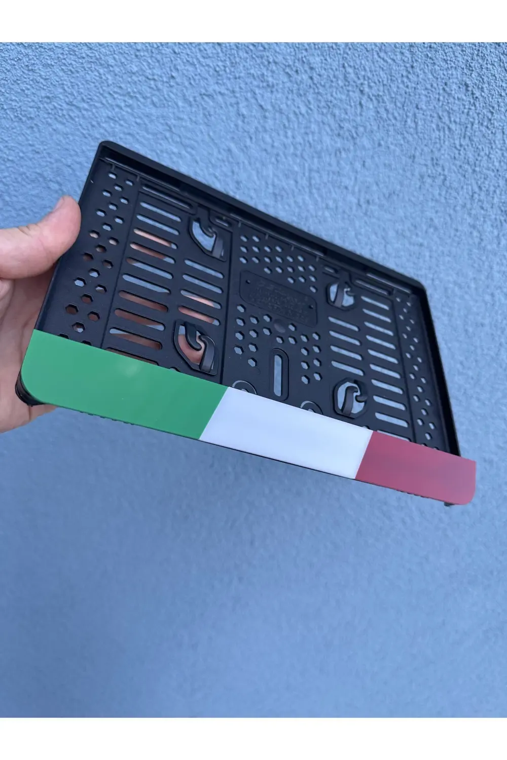 Italya Renkleri 3d Kabrtmalı Pleksi Motor Plakalığı